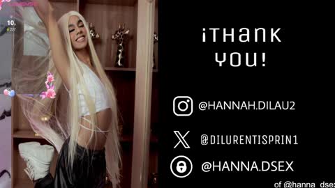 hannah dilau  online show from April 8, 2:40 pm