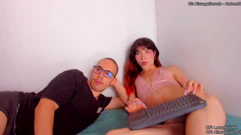 Snapshot of leoandviolet chatting on February 1, 8:26 pm Carlos  Alissa. Help us to reach 100 likes  online show from February 1, 8:26 pm