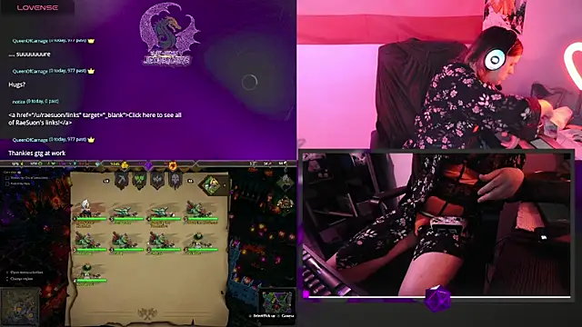 Snapshot of Rae-Suon chatting on February 4, 6:36 am Rae-Suon online show from February 4, 6:36 am