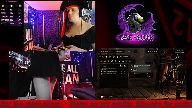 Snapshot of Rae-Suon chatting on October 12, 2:58 am Rae-Suon online show from October 12, 2:58 am